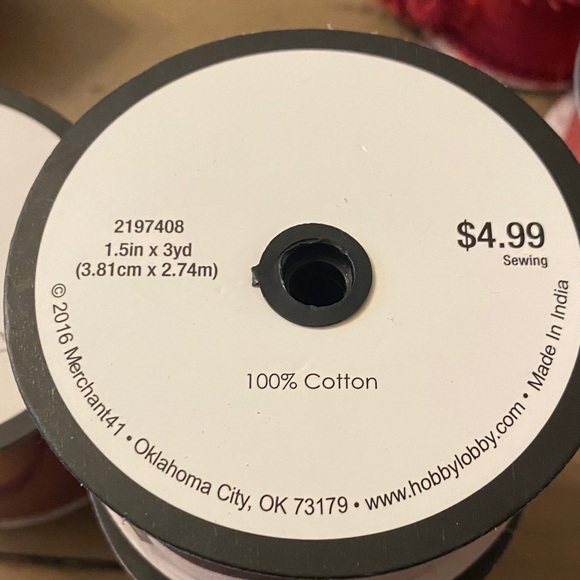 Red Velvet Ribbon Set - Picture 12 of 14